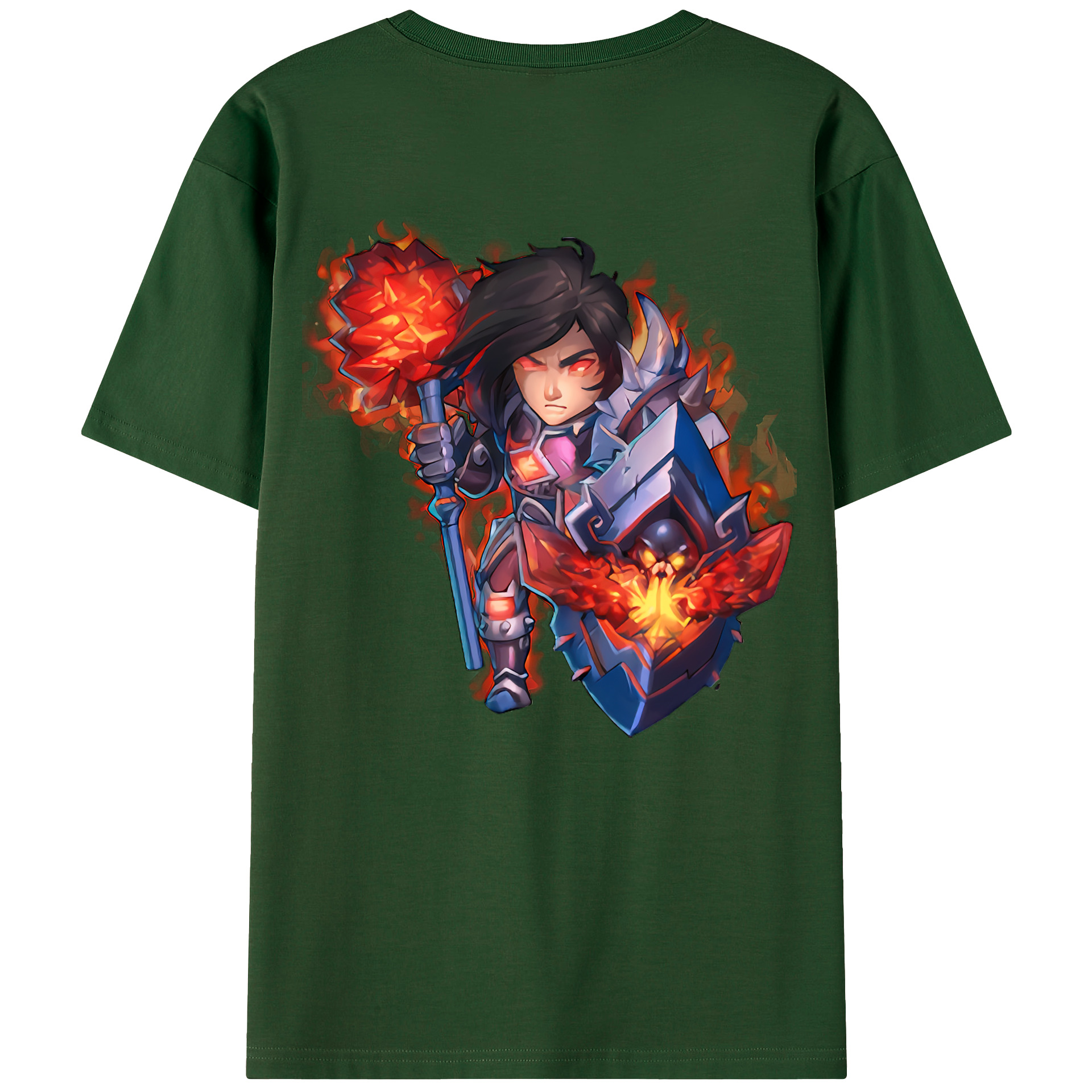リーグ・オブ・レジェンド League of Legends LOL 綿100％半袖Tシャツ（背面プリント）